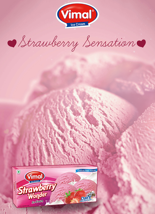 Vimal Ice Cream,  delicious, perfect, FridayFunParty!, Strawberry, VimalIceCreams, IceCreamLovers