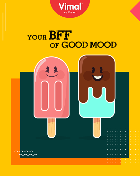 An ice-cream is your BFF! Don't you agree?  

#MonsoonTime #IceCreamLovers #Vimal #ICecream #Ahmedabad