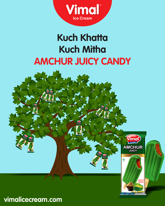 Tangy twist wala amchur juicy candy from Vimal Ice Cream.

#Amchur #Candy #IceCreamLovers #Vimal #IceCream #VimalIceCream #Ahmedabad