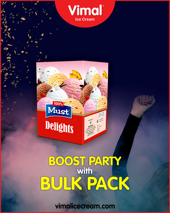 Make your new year party more happening with delicious bulk pack ice cream from Vimal Ice Cream.
 
#IceCreamLovers #Vimal #IceCream #VimalIceCream #Ahmedabad