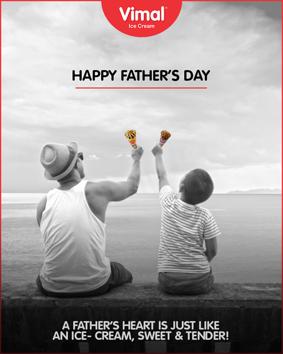 A father’s heart is just like an ice- cream, sweet & tender! 

#HappyFathersDay #FathersDay #FathersDay2018 #FathersDay2k18 #Vimal #IceCream #VimalIceCream #Ahmedabad