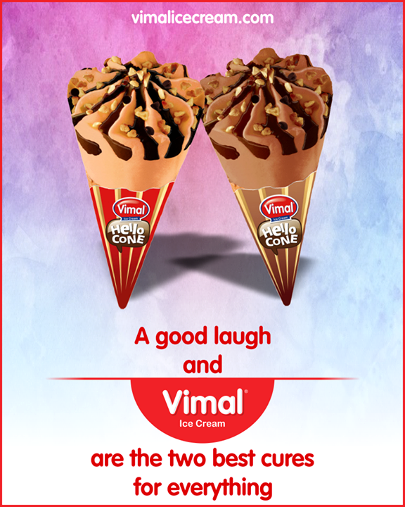 A good laugh and vimal icecream are the two best cures for everything
#IcecreamTime #IceCreamLovers #FrostyLips #Vimal #IceCream #VimalIceCream #Ahmedabad