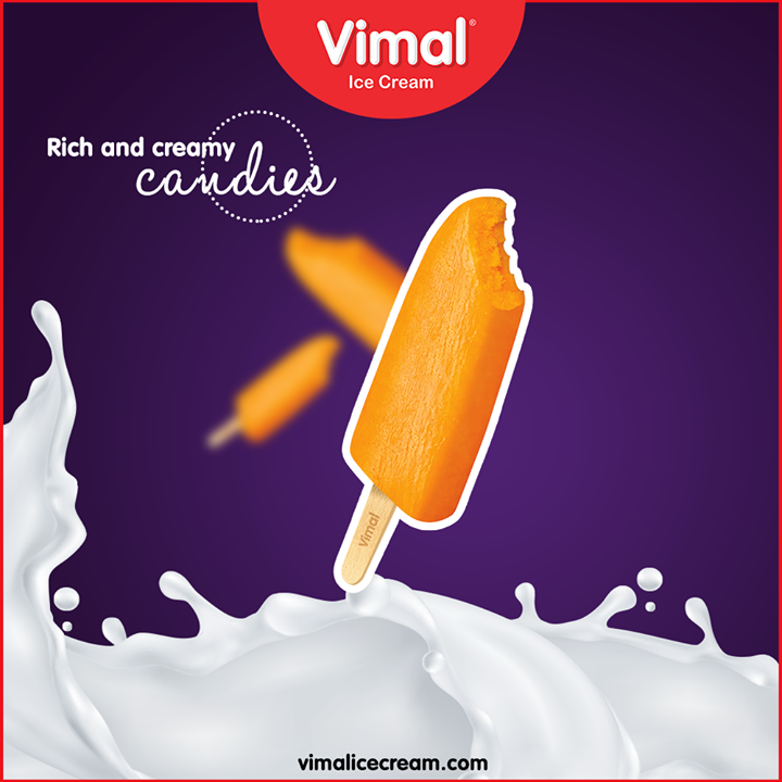 Relish the joy of sweetness in Vimal Ice Cream’s rich creamy candies

#IcecreamTime #IceCreamLovers #FrostyLips #Vimal #IceCream #VimalIceCream #Ahmedabad