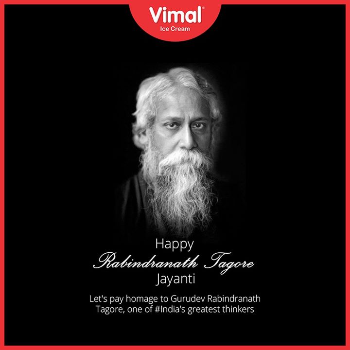 Let's pay homage to Gurudev Rabindranath Tagore, one of #India's greatest thinkers.

Happy Ravindranath Tagore Jayanti!