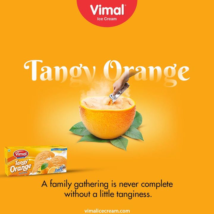 A family gathering is never complete without a little tanginess. The Tangy Orange family pack for your family and the happiness it brings you.

#VimalIceCream #IceCreamLovers #Vimal #IceCream #Ahmedabad