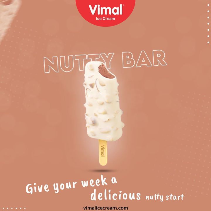 Nutty Bar by Vimal Ice Cream is loaded with delighting sweetness and the goodness of nuts that will give your week a delicious nutty start. Have it Now.

#VimalIceCream #IceCreamLovers #Vimal #IceCream #Ahmedabad