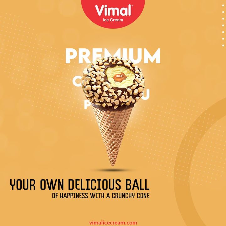 Your own delicious ball of happiness with a crunchy cone, because happiness comes in all shapes and sizes. 

#VimalPastries #VimalIceCream #IceCreamLovers #Vimal #IceCream #Ahmedabad