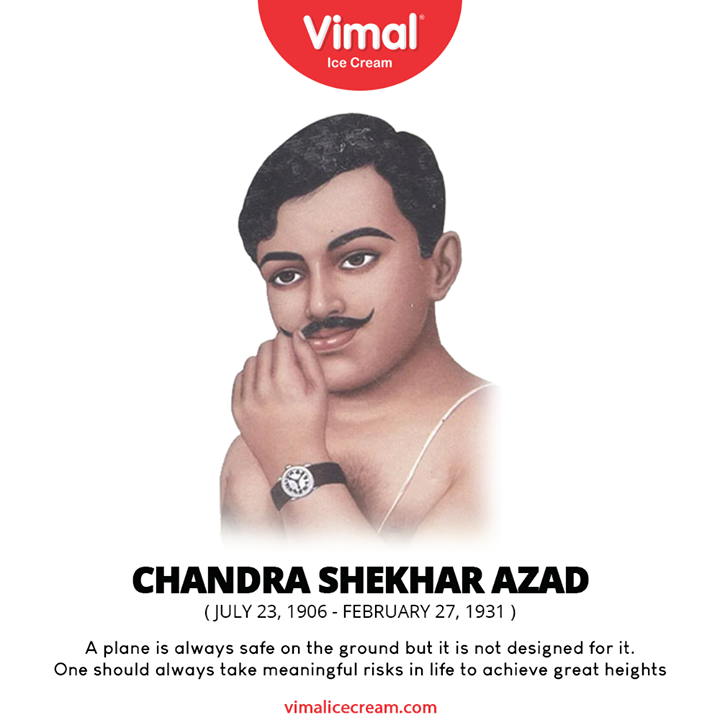 A plane is always safe on the ground but it is not designed for it.
One should always take meaningful risks in life to achieve great heights

#chandrashekharazad  #VimalIceCream #IceCreamLovers #Vimal #IceCream #Ahmedabad