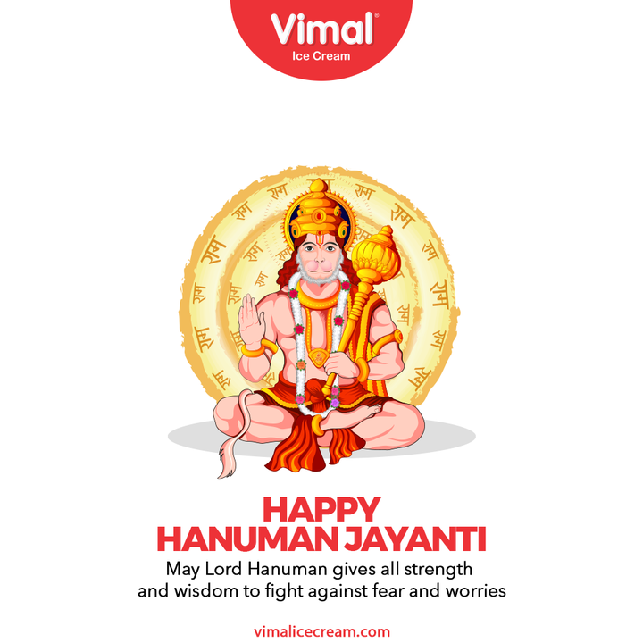 May Lord Hanuman gives all strength and wisdom to fight against fear and worries.

#HanumanJayanti #HappyHanumanJayanti #LordHanuman #HanumanJayanti2021 #VimalIceCream #IceCreamLovers #Vimal #IceCream #Ahmedabad