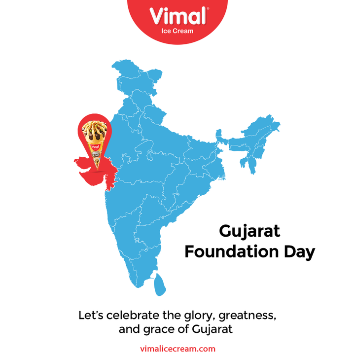 Vimal Ice Cream,  GujaratDay, GujaratFoundationDay, GujaratDay2021, VimalIceCream, IceCreamLovers, Vimal, IceCream, Ahmedabad