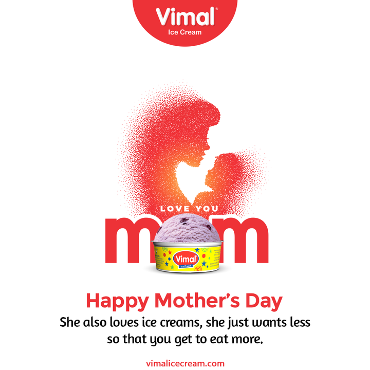She also loves ice creams, she just wants less so that you get to eat more.

#HappyMothersDay #MothersDay #MothersDay2021 #Motherhood #VimalIceCream #IceCreamLovers #Vimal #IceCream #Ahmedabad