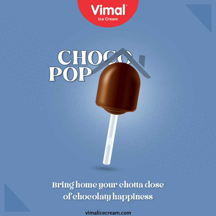 Bring home your chotta dose of chocolaty happiness with the all-time chocolicious Choco Pop, only by Vimal Ice-creams.

#StayHome #StaySafe #VimalIceCream #IceCreamLovers #Vimal #IceCream #Ahmedabad
