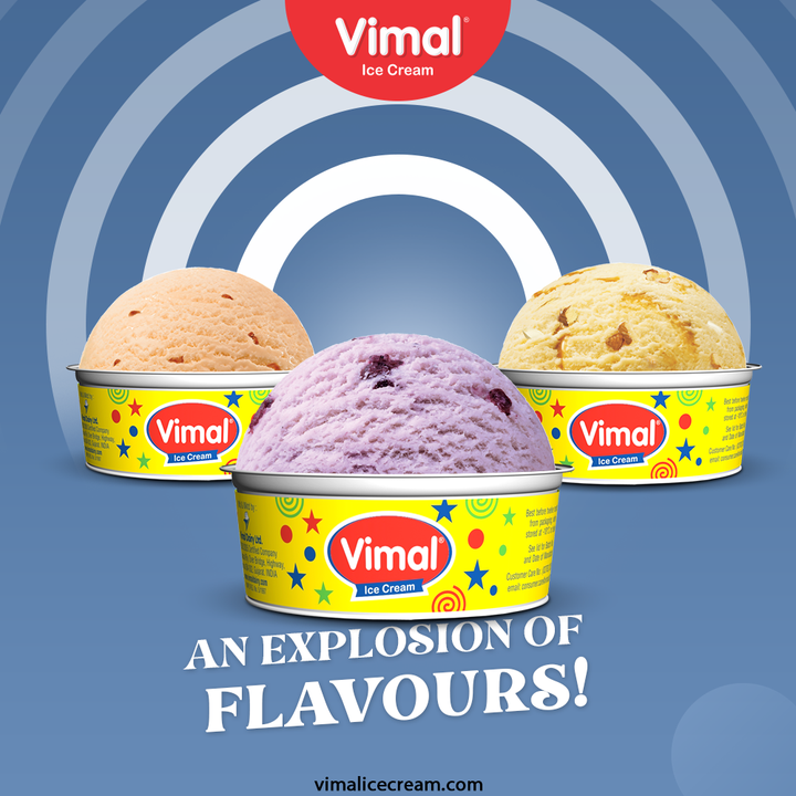 Start your week by bringing on some delicious flavours of icecream from the house of Vimal Ice Creams. Here’s presenting summer special flavours!

#VimalIceCream #IceCreamLovers #Vimal #IceCream #Ahmedabad