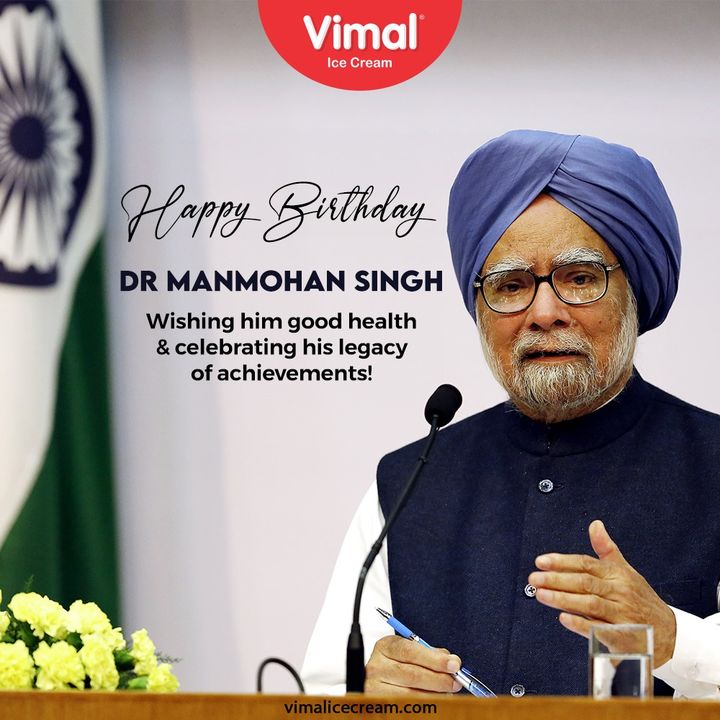 Wishing him good health & celebrating his legacy of achievements!

#HappyBirthdayDrManmohanSingh #DrManmohanSingh #HappyBirthday   #VimalIceCream #IceCreamLovers #Vimal #IceCream #Ahmedabad