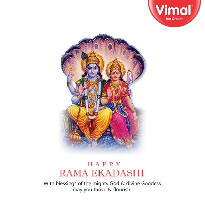 With blessings of the mighty God & divine Goddess may you thrive & flourish!

#RamaEkadashi #IndianFestivals #Celebration #Diwali #FestiveSeason #VimalIceCream #IceCreamLovers #Vimal #IceCream #Ahmedabad