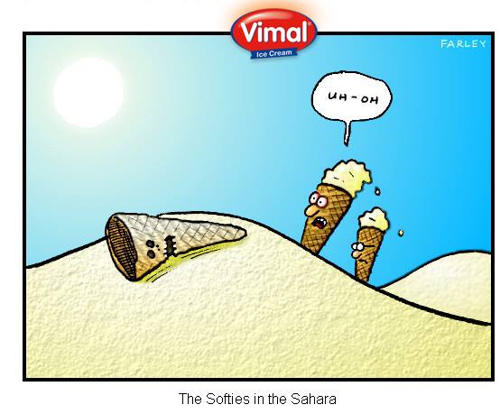 This is what happen's to an #IceCream in #Sahara ;)