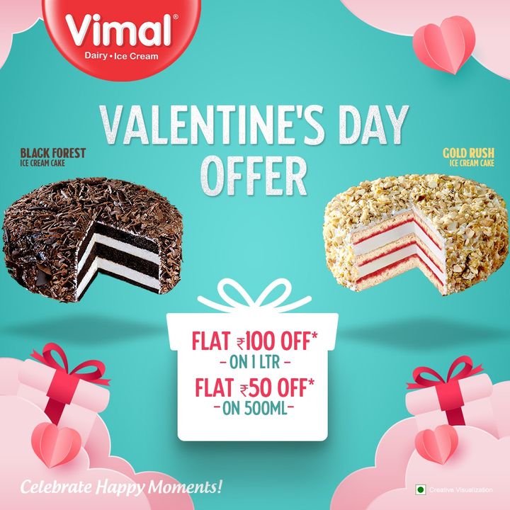 For the one who melts your heart. Wishing everyone a Happy Valentine’s Day.
.
.
.
#VimalIceCreams #VimalDairy #foodstagram #icecreamlover #icecreamcake #icecreamcone #foodlover #icecream #dessert #food #foodie #chocolate #yummy #instafood #BallCone #Celebratehappymoments #icecreamCone #icecreamaddict #Icecreamlover #Icecreamoffer #Icecreamscoop #valentinedayoffer #valentinespecial #happyvalentinesday #Valentinesday