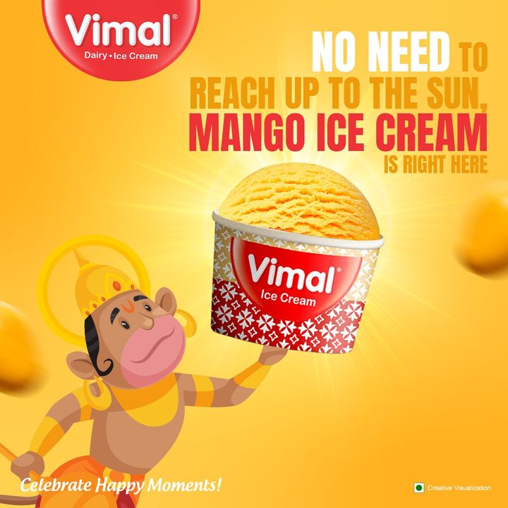 Pursue what you like but not so much! Vimal ice cream brings it to you quite easily. Wishing everyone a Happy Hanuman Jayanti.
.
.
.
.
#VimalIceCreams #VimalDairy #foodstagram #icecreamlover #icecreamcake #icecreamaddiction #foodlover #icecream #dessert #food #foodie #chocolate #yummy #instafood #Cake #Celebratehappymoments #icecreamCone #icecreamaddict #Icecreamlover #Mangoicecream #Mangoseason #HanumanJayanti #HappyHanumanJayanti