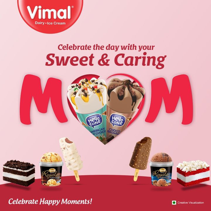 This Mother’s Day, grab the opportunity by celebrating with your mom. Treat her like a queen and shower her with the love she deserves and celebrate. #MothersDay

.
.
.
#VimalIceCreams #VimalDairy #foodstagram #icecreamlover #icecreamcake #icecreamaddiction #foodlover #icecream #dessert #food #foodie #chocolate #yummy #instafood #Cake #Celebratehappymoments #happymothersday