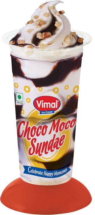 Vimal Ice Cream,  ChocoMoco, Sundae, VimalIceCream, IceCreamLovers, India