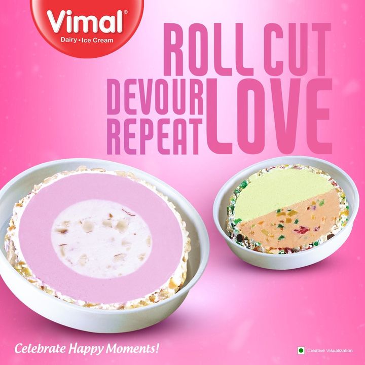 A repetition that doesn’t get monotonous.
.
.
.
#VimalIceCreams #VimalDairy #foodstagram #icecreamlover #icecreamcake #icecreamaddiction #foodlover #icecream #dessert #food #foodie #chocolate #yummy #instafood #Cake #Celebratehappymoments #icecreamCone #icecreamaddict #Icecreamlover #rollcuticecream