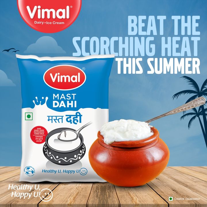 Make your summers mast with mast dahi.
.
.
.
.
#VimalIceCreams #VimalDairy #foodstagram #sweetlover #VimalMastdahi #HealtyUHappyU #foodlover #icecream #dessert #food #foodie #yummy #instafood #Butter #Summervibes  #delicious #scrumptious #indiancuisine #foodgasm #milk  #MastDahi #SummerTime #HealthySummer