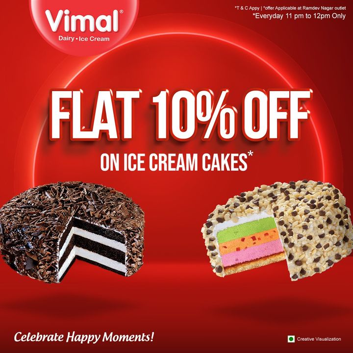 Indulge yourself in the awesomeness of ice cream cakes now at a discount.
.
.
.
#VimalIceCreams #VimalDairy #foodstagram #icecreamlover #icecreamcake #icecreamaddiction #foodlover #icecream #dessert #food #foodie #chocolate #yummy #instafood #Cake #Celebratehappymoments #IcecreamCakeOffer