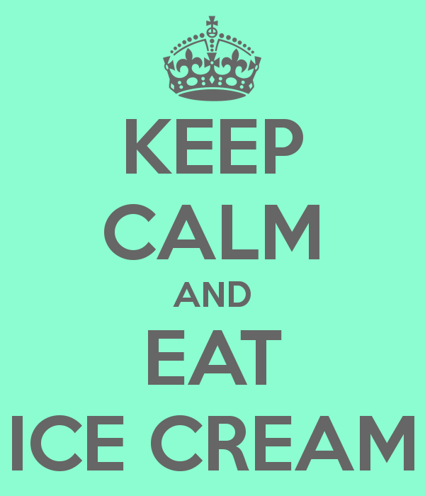 It's #Friday, let's keep calm & eat #IceCream!