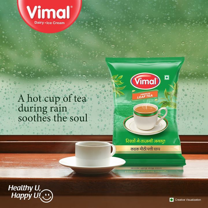 Baarish🌧 & Chai☕ is a match made in Heaven, Elevate your monsoon vibes with Vimal Tea.
.
.
.
.
#VimalIceCreams #VimalDairy #foodstagram #paneerlover #Vimalchai #HealtyUHappyU #foodlover #icecream #chai #tea #food #foodie #yummy #instafood #tealover #chailover #delicious #scrumptious #indiancuisine #indiantea #foodgasm #foodlover #healthyfood #indianfoodbloggers