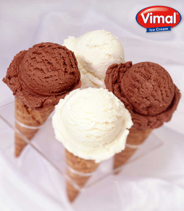 #Summer's almost here! 

#IceCreamLovers #Chocolate #Vanilla #VimalIceCream