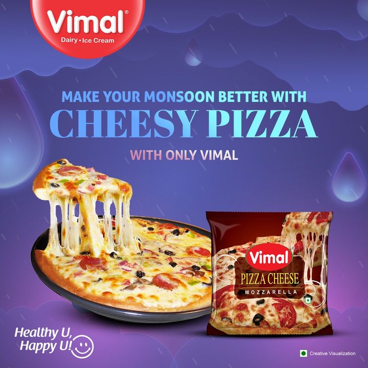 It's pouring deliciousness with Vimal pizza cheese for the perfect stringy pull.
.
.
.
#VimalIceCreams #VimalDairy #foodstagram #Buttterlover #Vimalcheese #HealtyUHappyU #foodlover #icecream #dessert #food #foodie #yummy #instafood #Butter #Wintervibes #Winterfood #delicious #scrumptious #indiancuisine #Cheesy #foodgasm #cheese #PizzaCheese #pizza