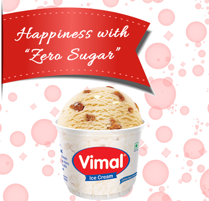 Great news for the #health conscious people! Vimal Ice Cream now comes in a #ZeroSugar packs!