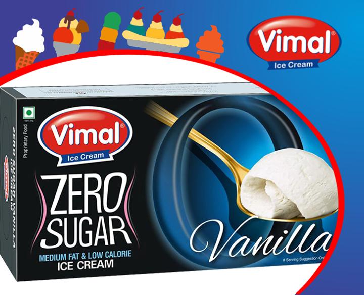 Vimal Ice Cream,  Happiness, ZeroCalories!, ZeroSugar