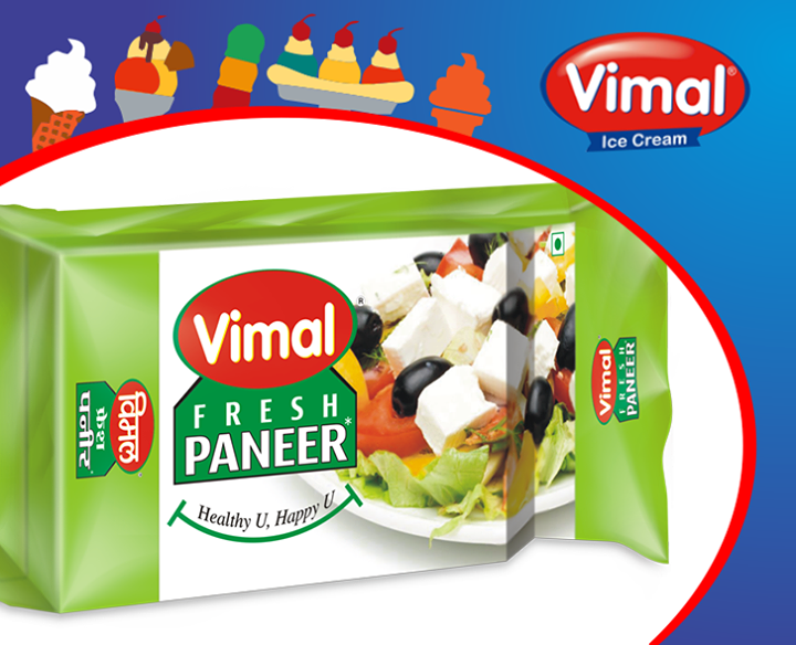 Packed with the goodness of #proteins, have you tried #Vimal's fresh paneer?