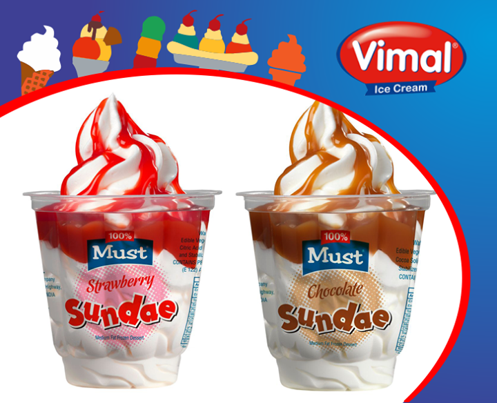 Strawberry or Chocolate which #Sundae brings a smile on your face?