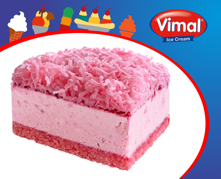 Vimal Ice Cream,  MondayBlues?, Cheesecake, Strawberry, VimalIceCream, IceCreamLovers