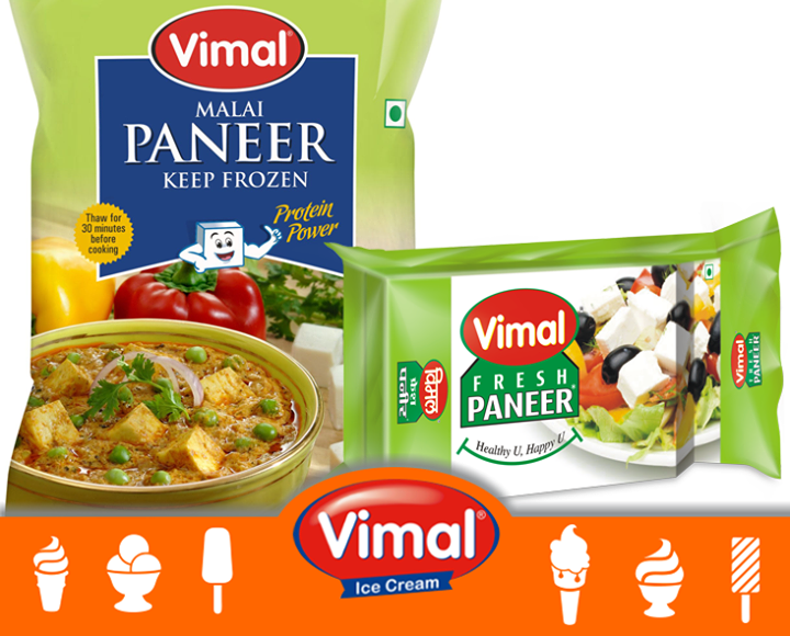 When was the last you cooked a yummy #Paneer dish for your family? Go ahead cook 1 tonight with fresh #Paneer from #Vimal!