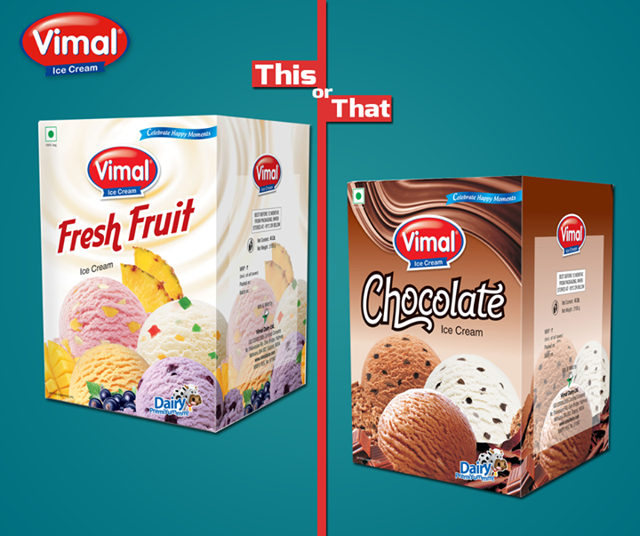 Explore the richness of #Vimal #Icecreams !

Which one would you prefer?