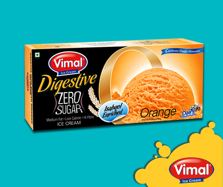 Get the feel of biting into a fresh orange every-time you dig into this #IceCream flavor.