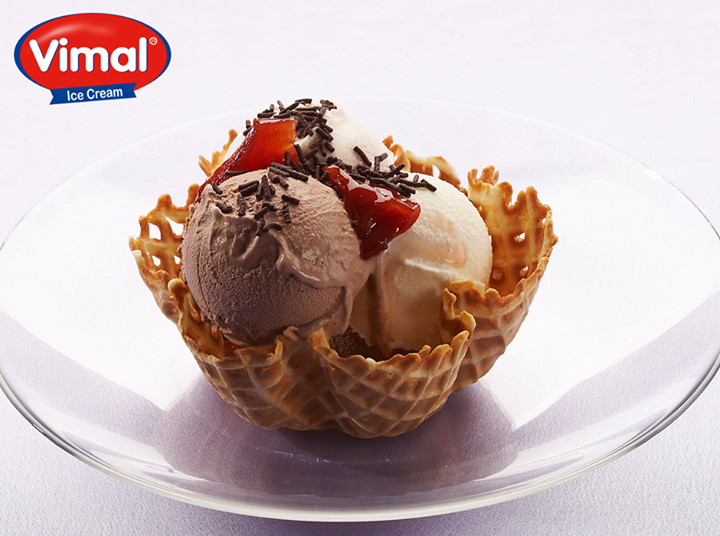 Why go out in this unbearable heat? Stay at home and chill out with Vimal Ice Cream !
