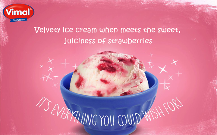 Vimal Ice Cream,  Strawberry, Icecream, Sweettooth, VimalIcecream, Ahmedabad