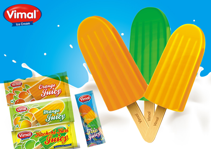Time to lose yourself to the mind blowing taste of this #Juicy coolers by Vimal Ice Cream !