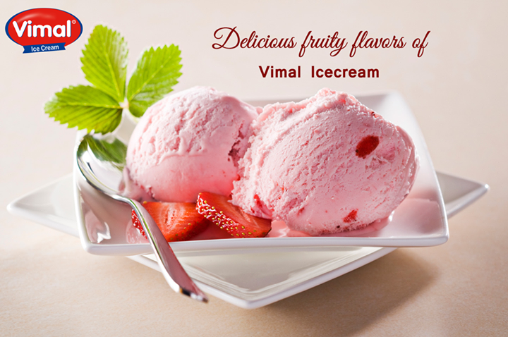 The assortment of delicious fruity flavors will surely bloom up your mood on a dull gloomy day!

#StrawberryIcecream #Flavors #IcecreamLovers #VimalIcecream #Ahmedabad