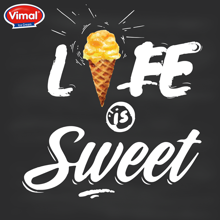 Life is #Sweet if you enjoy it with #Icecream!

#IcecreamLovers #VimalIcecream #Ahmedabad
