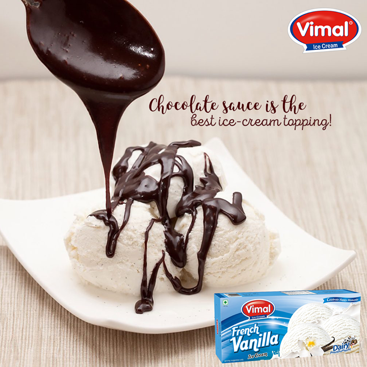 A spoonful of chocolate sauce is all you need to make your Vanilla ice cream more delightful!

#Spoonful #VanillaIceCream #Delightful #Flavors #IcecreamLovers #VimalIcecream #Ahmedabad
