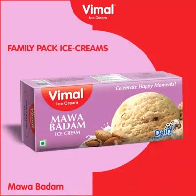 Check out our wide range of family packs to make your Events special.

#IcecreamTime #IceCreamLovers #FrostyLips #Vimal #IceCream #VimalIceCream #Ahmedabad