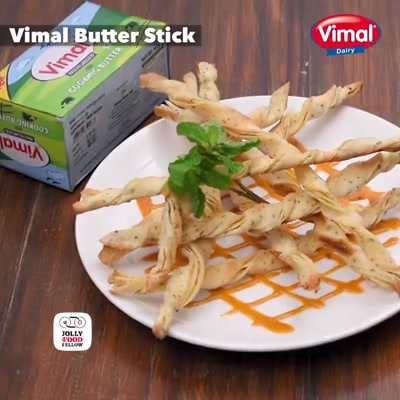 Try easy delicious butter sticks with vimal cooking butter for a small treat to your family.

#ButterLovers #VimalCookingButter #ButterStick #VimalDairy #Food #Foodies
