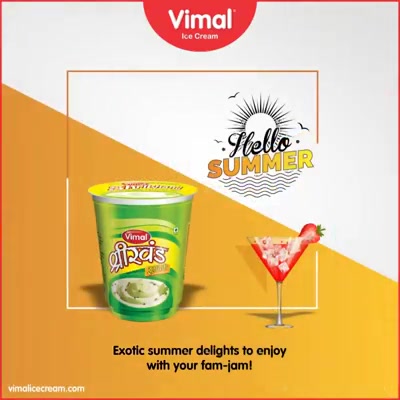 Indulge our exotically designed delights in this scorching summer to chill & relax with your fam-jam! 

#Celebrations #Icecream #IcecreamLovers #LoveForIcecream #IcecreamIsBae #Ahmedabad #Gujarat #India #VimalIceCream