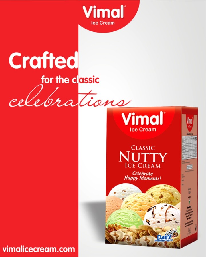 Make your every moment worth remembering & merrier with the #ClassicNuttyIceCream.

#VimalIceCream #Icecream #IcecreamLovers #LoveForIcecream #IcecreamIsBae #Ahmedabad #Gujarat #India