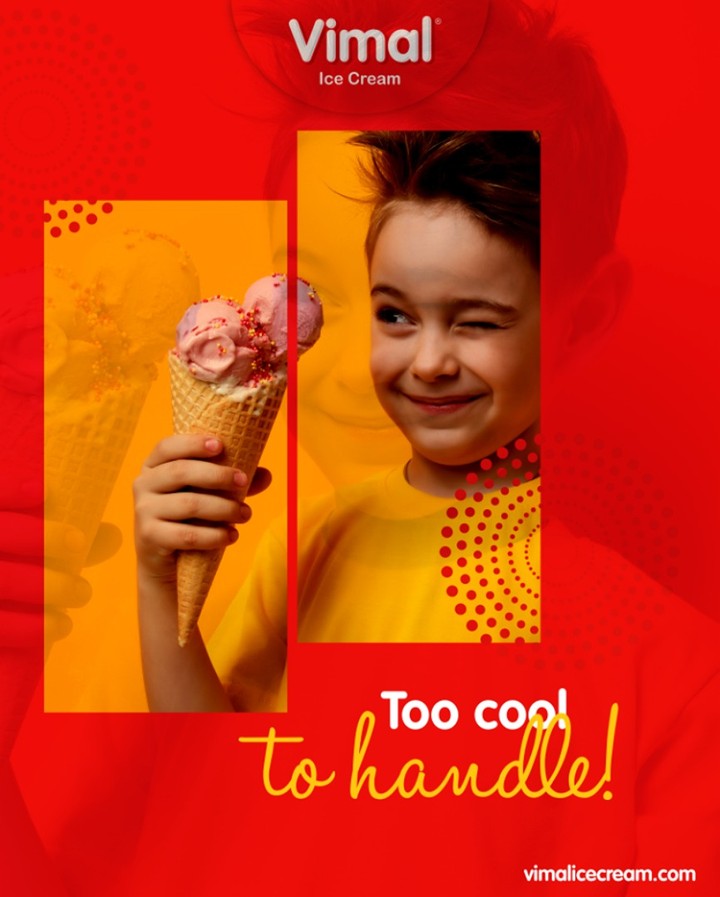 This cone is born to make your day amusing! 
#SummerMadness #SummerFlavors #SummerTime #LoveForIcecream #IcecreamTime #IceCreamLovers #FrostyLips #Vimal #IceCream #VimalIceCream #Ahmedabad